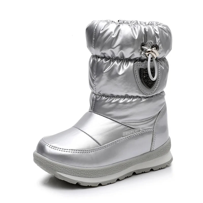 30% Real Wool Winter Warm Baby Shoes Waterproof Children's Snow Boots -30 Degree Keep Warm Girls Boys Snow Boots Kids Shoes
