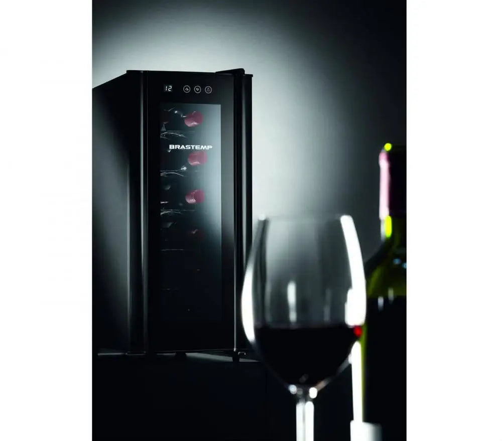 Brastemp 12 Bottles with Touch Panel All Black BZC12 B Black-220V
