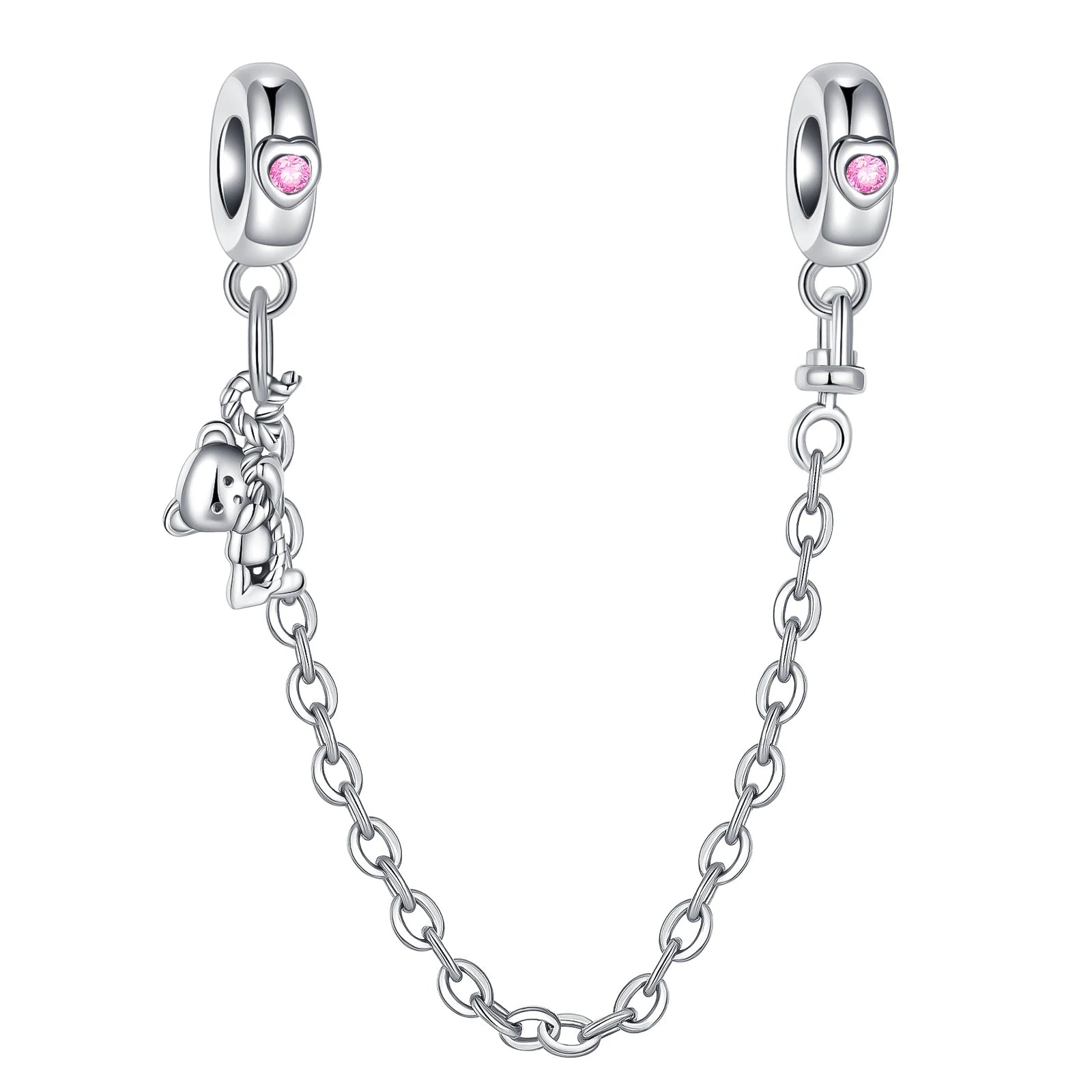 2024 New 925 Sterling Silver Bead Golden Heart-Shaped Lock Birthday Candle Charm Fit Bracelet DIY Women Jewelry