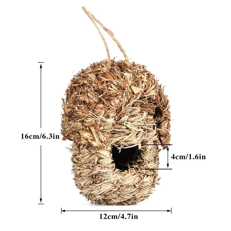 Bird House Creative Breathable Bird Nest Outside Parrot Bird Hanging House Outside Supplies