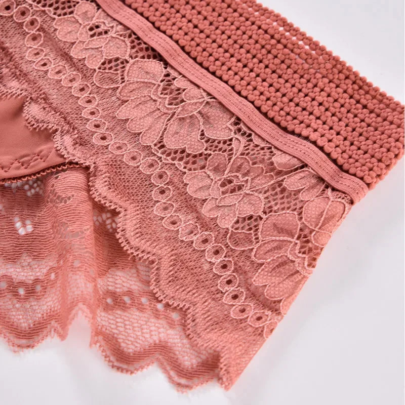 Sexy Lace Briefs High Waisted Women Underwear Elastic Breathable Panties Hollowed Out Embroidery Summer Lingerie Трусы Женские