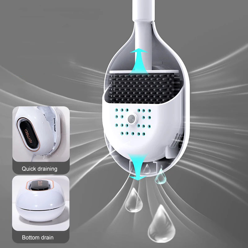 New Aromatherapy Toilet Brush Household No Dead Corner Toilet Wall Mounted Silicone Gap Cleaning Tool Bathroom Facilities