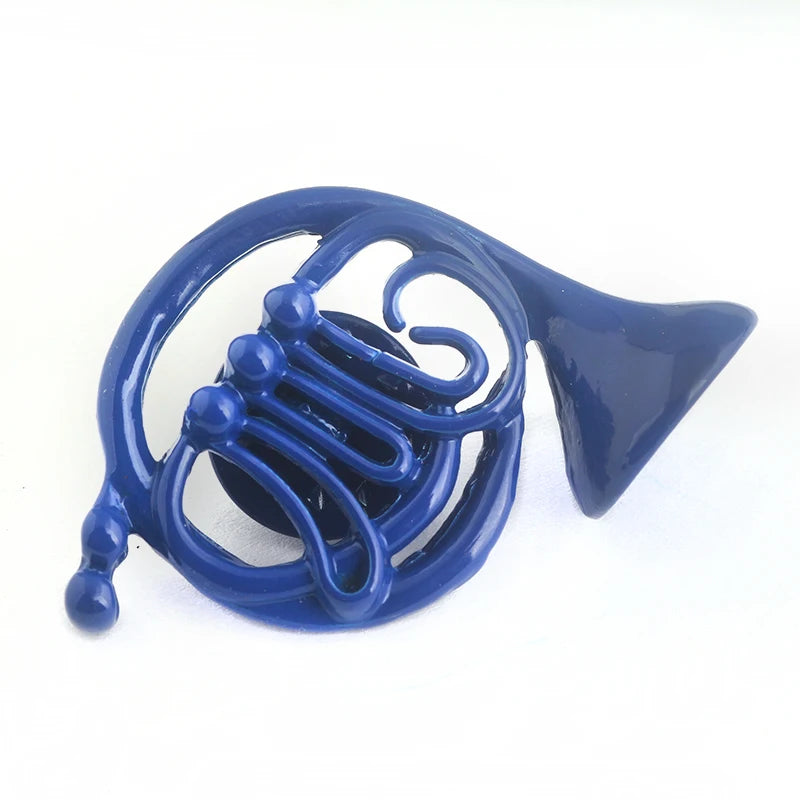 Movie How I Met Your Mother Pins Brooch HIMYM Cute Blue French Horn Yellow Umbrella Enamel Brooches Bag Hat Accessories