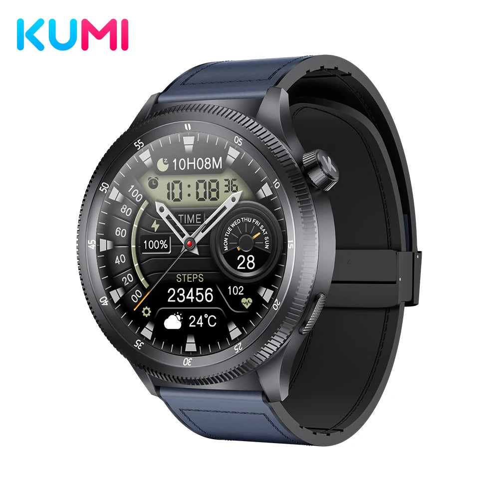 KUMI WATCH Gear GT3 1.43" AMOLED Screen Smart Watch Bluetooth Call Multi-language translation AIGC-ChatGPT Rotate to switch menu