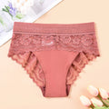 Sexy Lace Briefs High Waisted Women Underwear Elastic Breathable Panties Hollowed Out Embroidery Summer Lingerie Трусы Женские