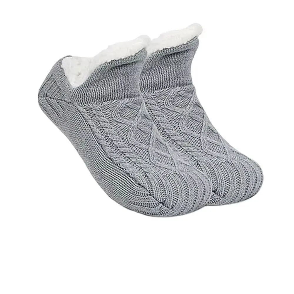 2025 New Thermal Fluffy Non-Slip Slipper Socks Winter Warm Men Women Short Cotton Thickened Fleece Home Sleeping Fuzzy Socks