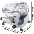 SucceBuy Meat Slicer 200W/240W/320W/340W Electric Deli Food Slicer Adjustable Thickness Commercial and Home Use Cut Meat Cheese