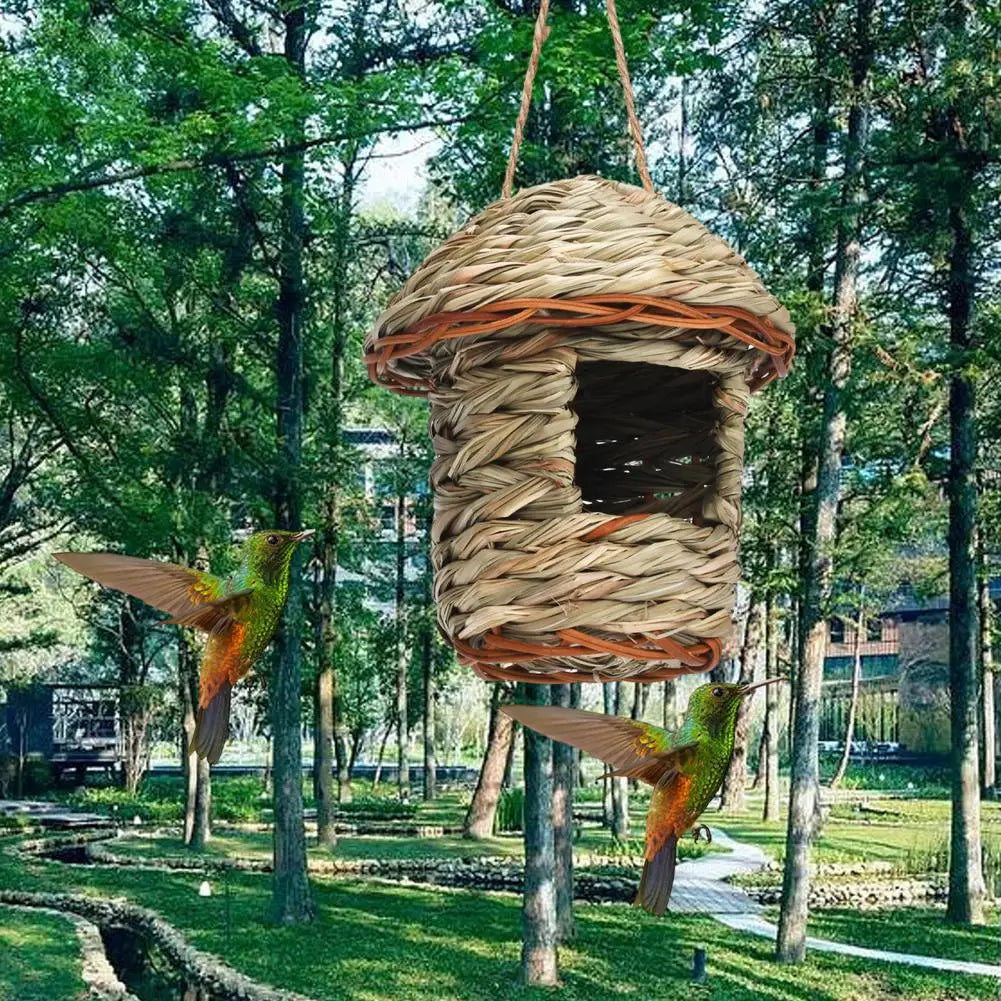 Bird House Creative Breathable Bird Nest Outside Parrot Bird Hanging House Outside Supplies