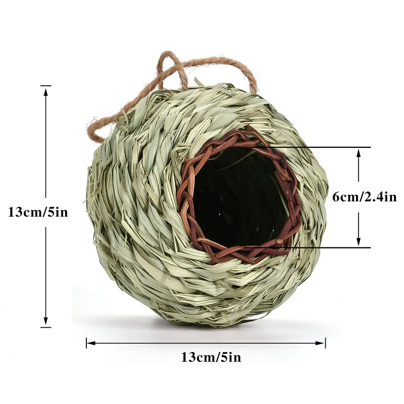 Bird House Creative Breathable Bird Nest Outside Parrot Bird Hanging House Outside Supplies