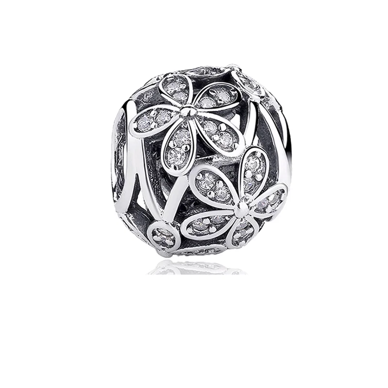 2026 Bestselling DIY Heart&Round Jewelry Gift Fit Original European Silver Bracelet Necklace Flower Charm Coffee Ice Cream Bead