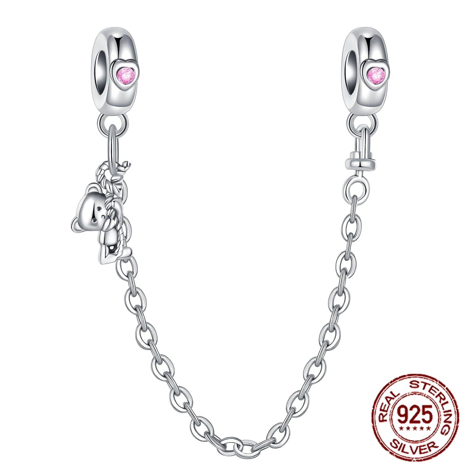 2024 New 925 Sterling Silver Bead Golden Heart-Shaped Lock Birthday Candle Charm Fit Bracelet DIY Women Jewelry