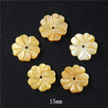 New In Natural Pearl Flower Shape Beads Mother of Pearl Charm Beads Natural Shell Bead for DIY Bracelet Necklaces Earrings Ring