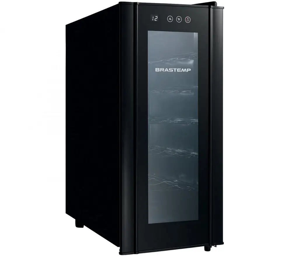 Brastemp 12 Bottles with Touch Panel All Black BZC12 B Black-220V