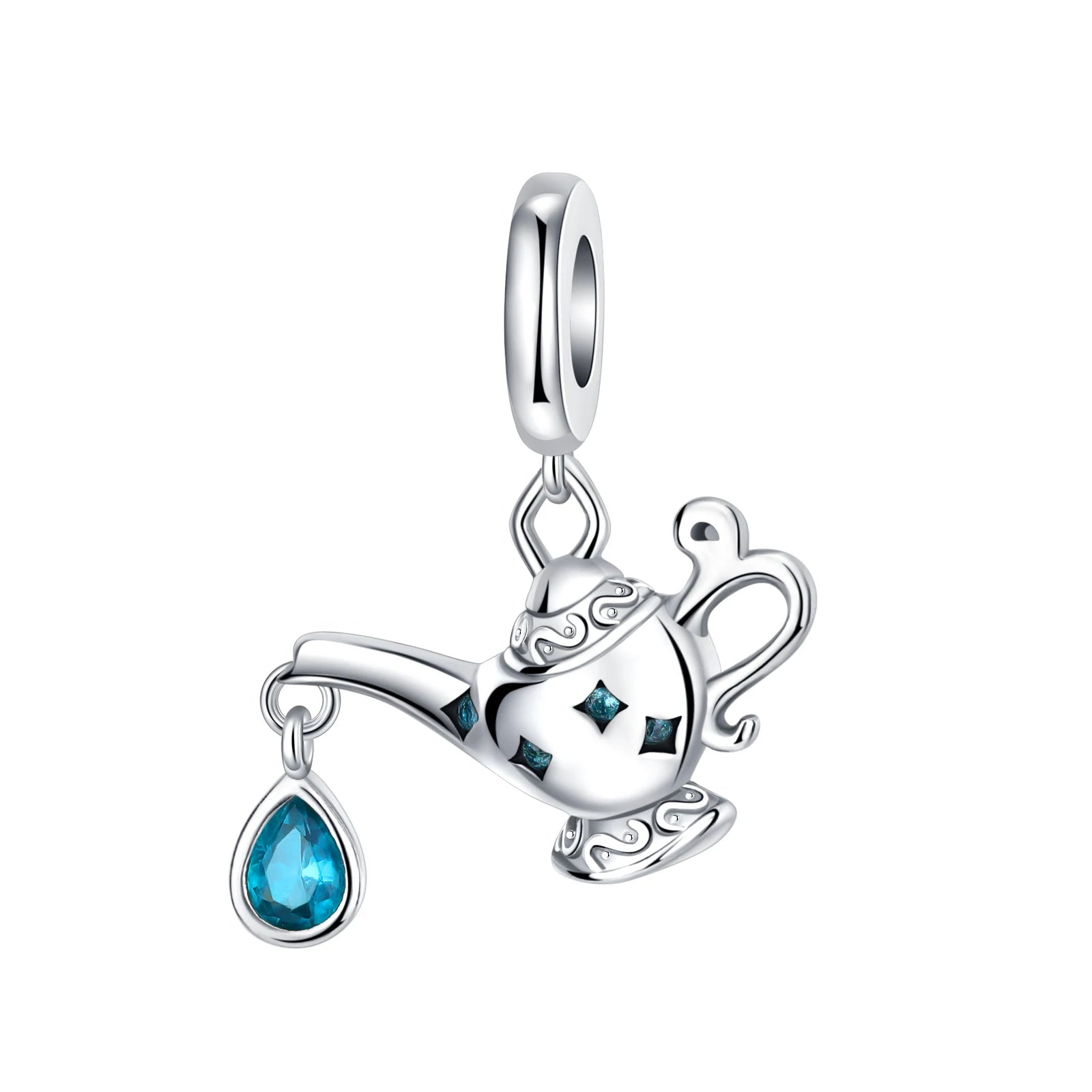 2024 New 925 Sterling Silver Bead Golden Heart-Shaped Lock Birthday Candle Charm Fit Bracelet DIY Women Jewelry