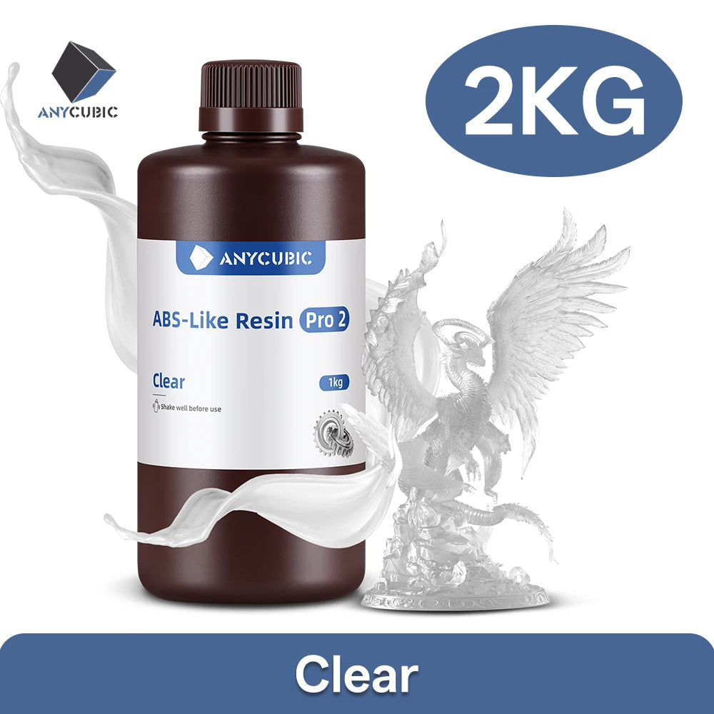 ANYCUBIC ABS-Like Pro 2 3D Printer UV Resin 405nm For LCD DLP Printers Strong Formula Printing Accuracy Up to 0.1mm ABS+ Update