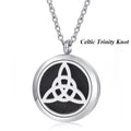St. Benedict necklace 316L stainless steel pendant diffuser locket magnetic essential oil diffuser necklace aromatherapy jewelry