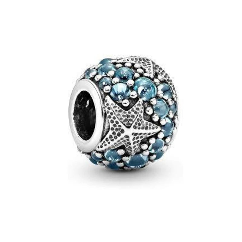 2026 Bestselling DIY Heart&Round Jewelry Gift Fit Original European Silver Bracelet Necklace Flower Charm Coffee Ice Cream Bead