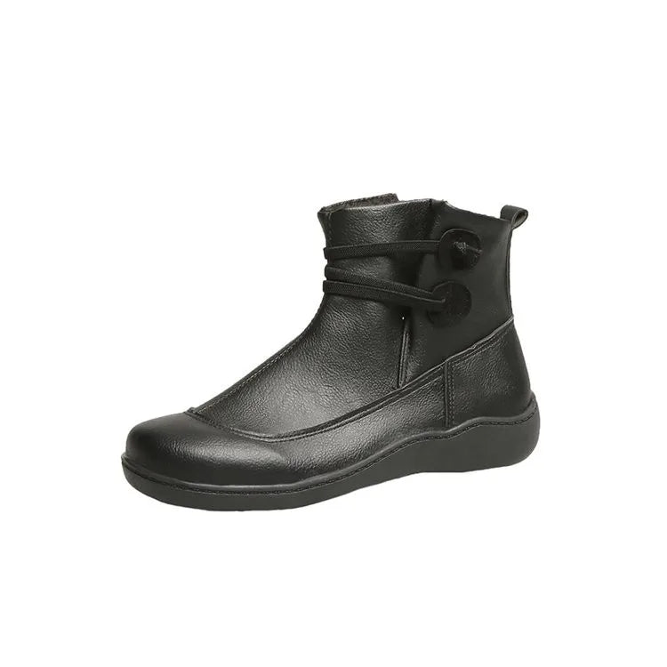 Boots Women Chelsea Ankle Botins Low Cowboy Sneakers Rain  Snow Western Flat-heeled Gothic Punk New Rock on Offer