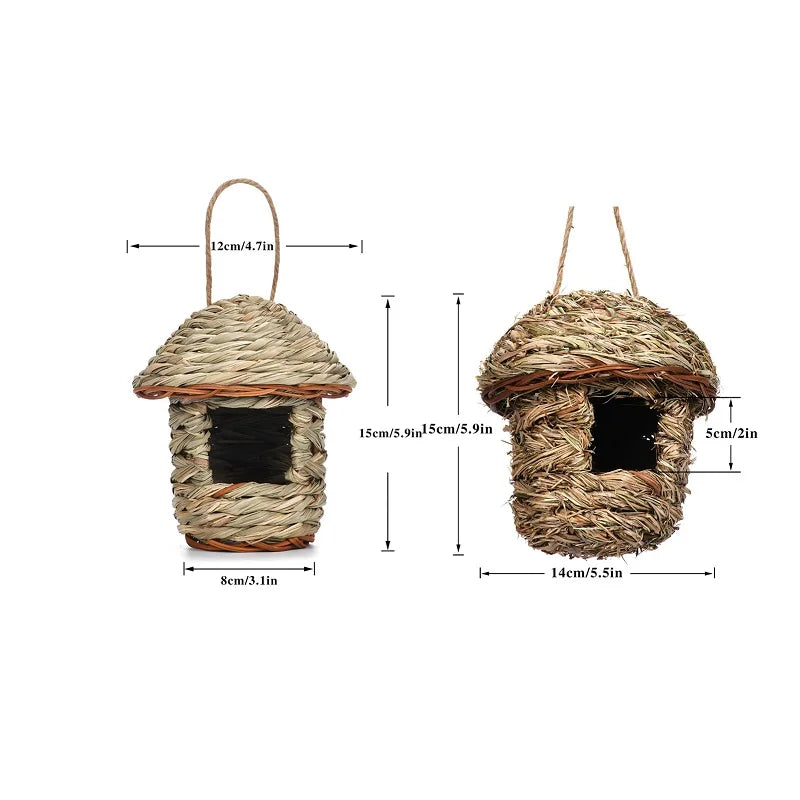 Bird House Creative Breathable Bird Nest Outside Parrot Bird Hanging House Outside Supplies