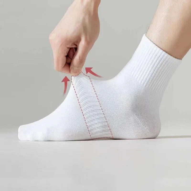 1/10/20 Pairs Neutral men female Round Neck Socks Spring Summer Sweat Absorbing Breathable Soft Comfortable Couple Sports Socks