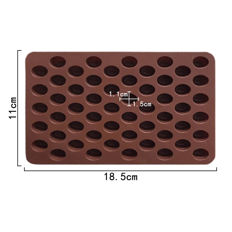 Mini Coffee Bean Silicone Mold Simulation Coffee Bean Chocolate Mold DIY Aromatherapy Candle Decoration Accessories