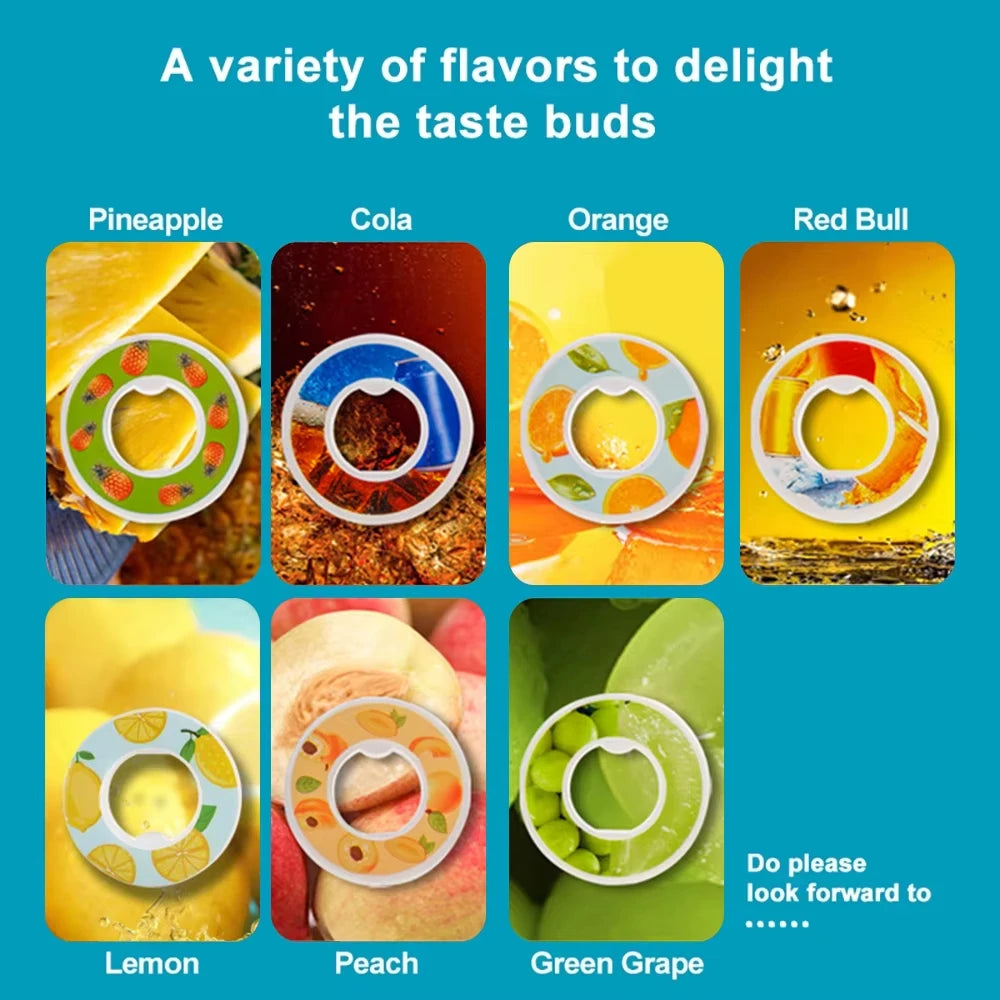 650ml Flavored Water Bottle Sports Drinking Bottle Flavor Pods Fruit Scent Up Water Cup for Outdoor Camping Fitness Fashion