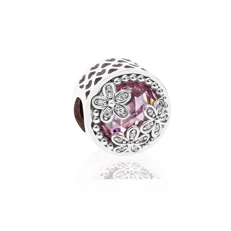 2026 Bestselling DIY Heart&Round Jewelry Gift Fit Original European Silver Bracelet Necklace Flower Charm Coffee Ice Cream Bead