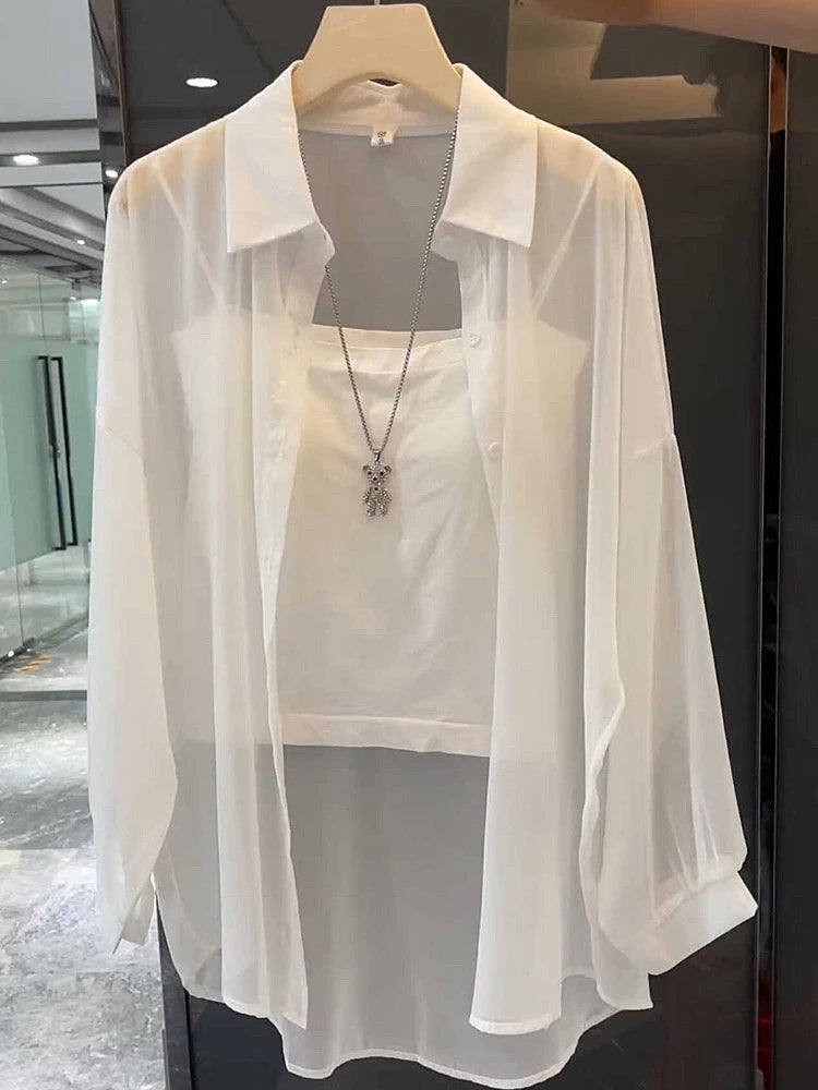 New 2026 Women's Ultra-Smooth Loose Sun Protection Shirt Pearl Silk Ice Sensation Open Cardigan Outerwear Summer Fashion
