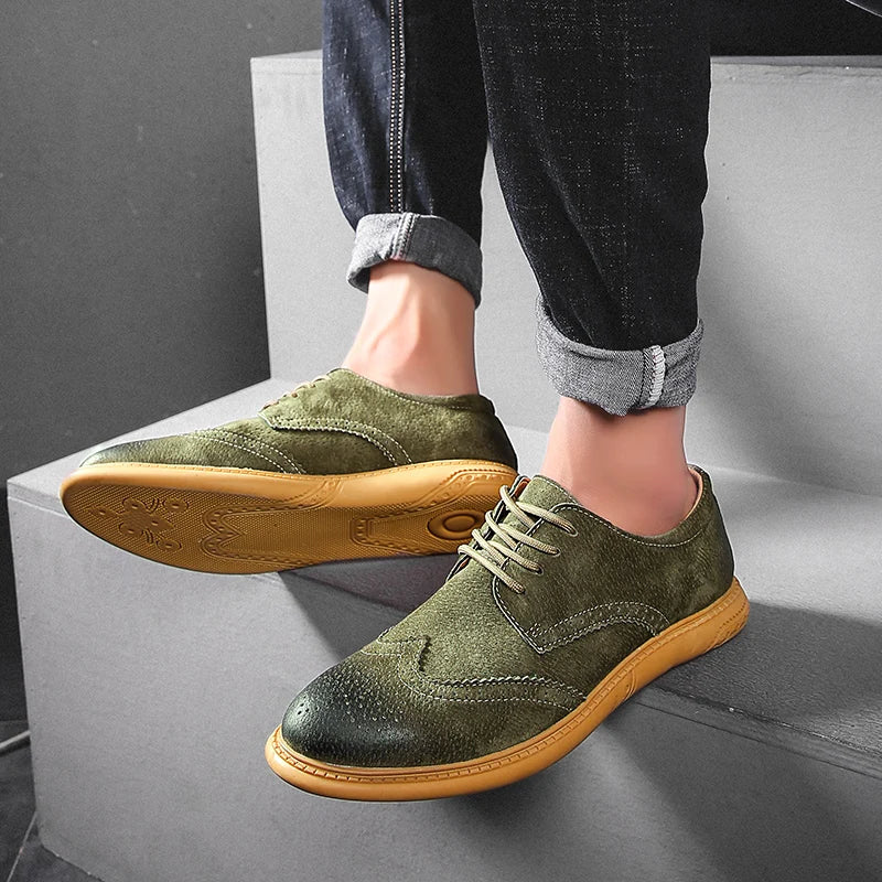 2022 New High Quality Men's shoes 100% Genuine Leather Casual Shoes Waterproof Work Shoes Cow Leather Loafers Plus Size 38-48