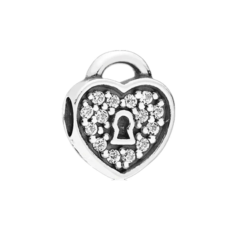 2026 Bestselling DIY Heart&Round Jewelry Gift Fit Original European Silver Bracelet Necklace Flower Charm Coffee Ice Cream Bead
