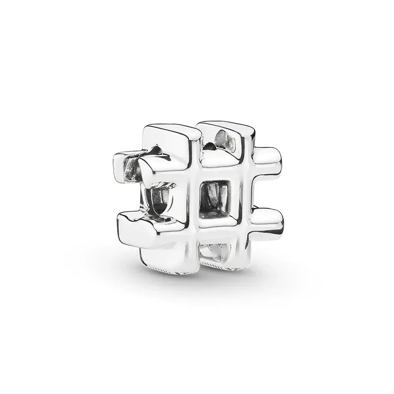 2026 Bestselling DIY Heart&Round Jewelry Gift Fit Original European Silver Bracelet Necklace Flower Charm Coffee Ice Cream Bead