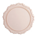 34CM Silicone Placemat Round Flower Coffee Dinner Table Mat Embossed Pink Coaster Heat Resistant Kitchen Tableware Dining Mat