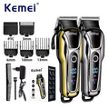Kemei KM-1990 Clipper de cabelo elétrico profissional Clipper LED Display ajustável Men's Hair Clipper