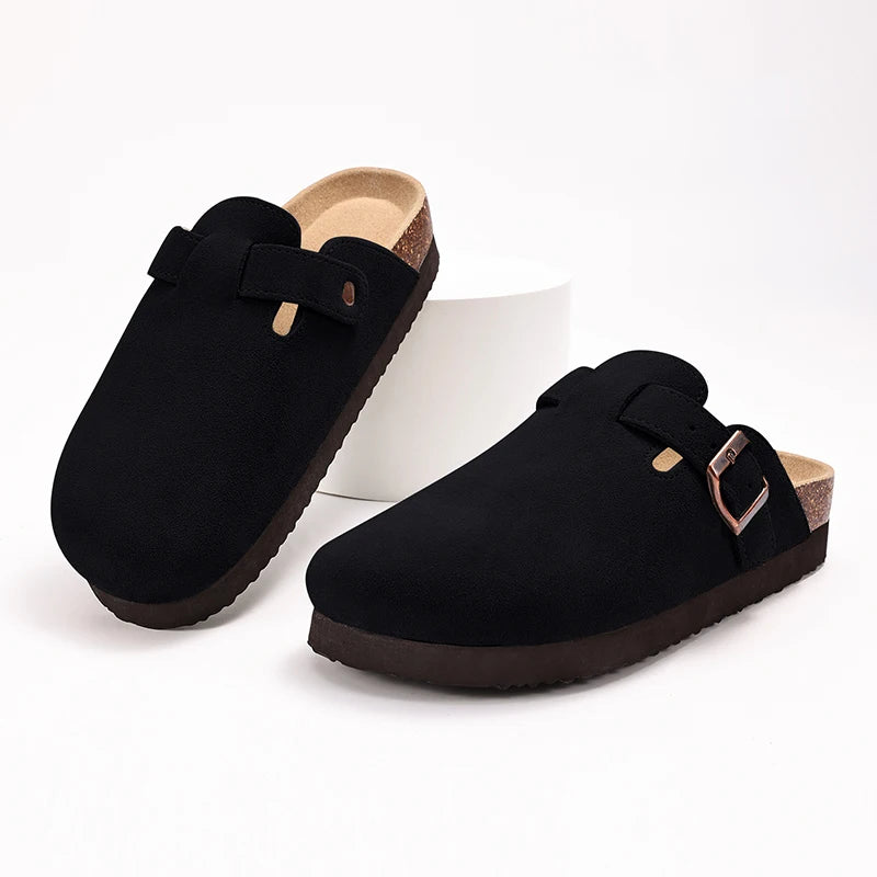 Bebealy Clogs For Women Slippers New Suede Clogs Shoes Outdoor Platform Nonslip Beach Slippers Summer Soft Men Clogs Slippers