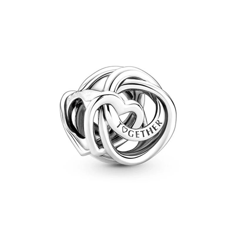 2026 Bestselling DIY Heart&Round Jewelry Gift Fit Original European Silver Bracelet Necklace Flower Charm Coffee Ice Cream Bead