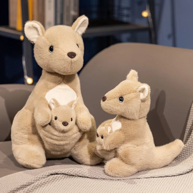 Kawaii Koala Mother And Child Series Plush Doll Simulation Penguin Dolphin Meerkat Sloth Tortoise Tiger Kangaroo Plush Toy Gifts