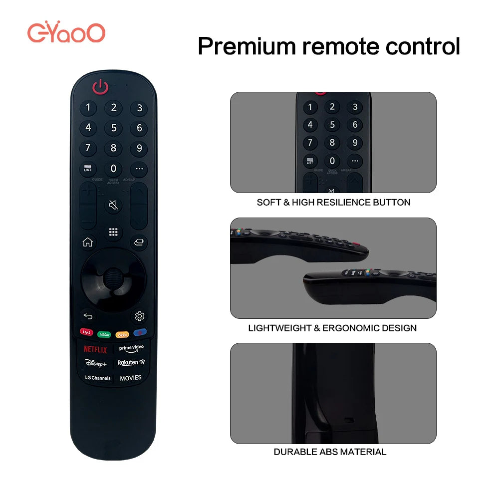 MR21GA Replacement for Smart Magic Remote Control MR23GA MR22GA MR20CA NO Pointer No Voice Function for UHD OLED QNED