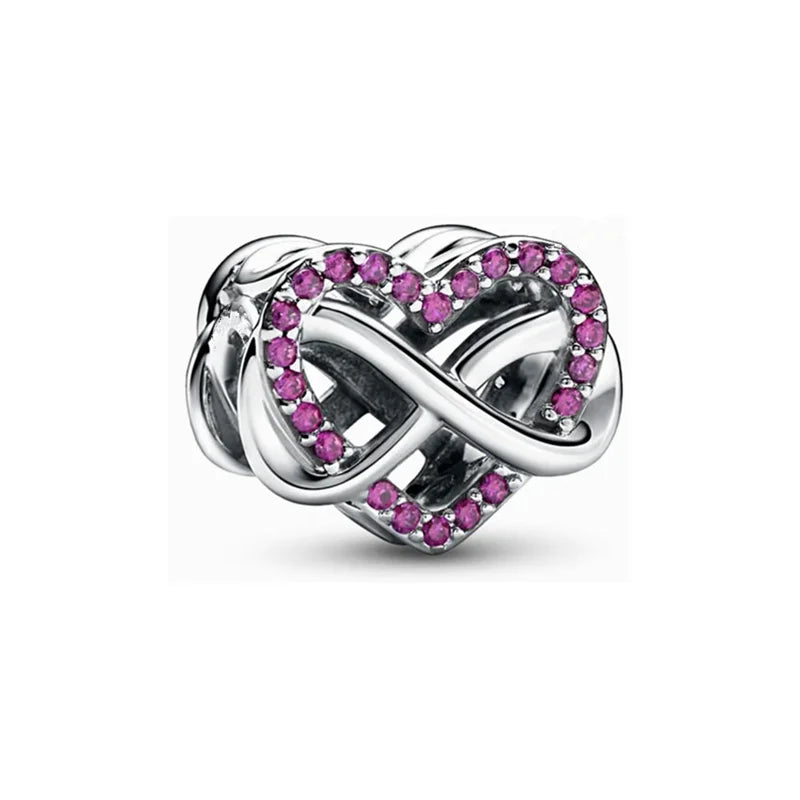 2026 Bestselling DIY Heart&Round Jewelry Gift Fit Original European Silver Bracelet Necklace Flower Charm Coffee Ice Cream Bead