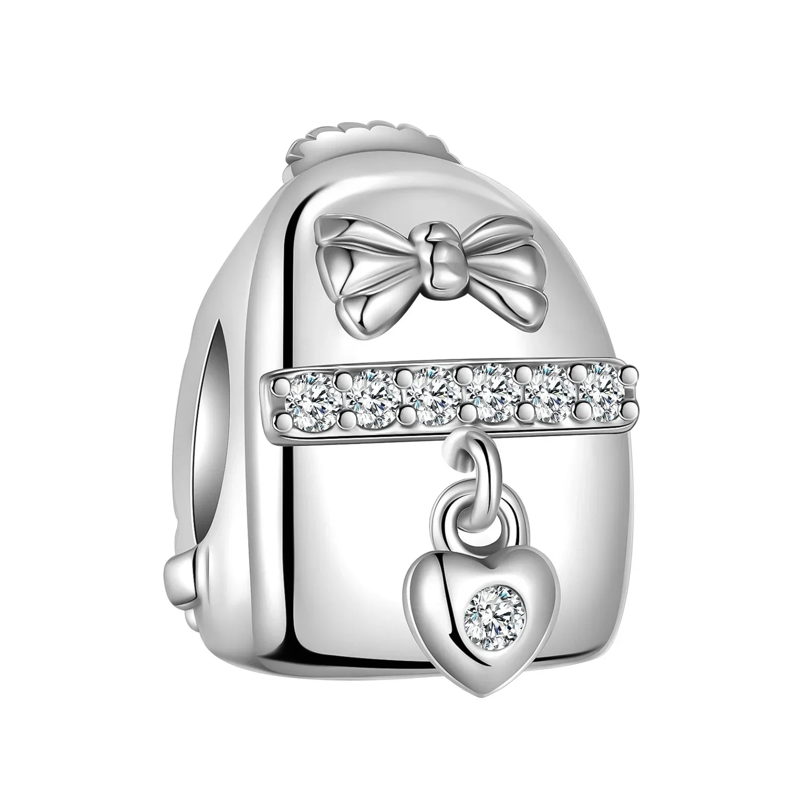 2024 New 925 Sterling Silver Bead Golden Heart-Shaped Lock Birthday Candle Charm Fit Bracelet DIY Women Jewelry