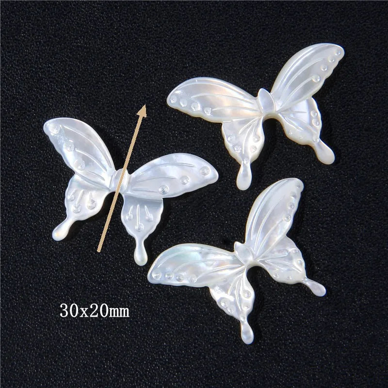 New In Natural Pearl Flower Shape Beads Mother of Pearl Charm Beads Natural Shell Bead for DIY Bracelet Necklaces Earrings Ring