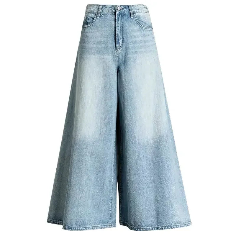 Baggy Jeans High Waist Women's Pants Newjeans Wide Summer Elegant Woman Aestethic Vintage Clothes 90s Korean Clothing Y2k Jean