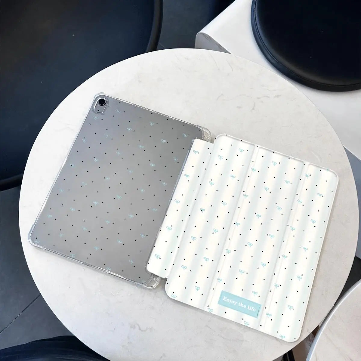 Flower Print Trifold Stand Smart Case for Ipad Air3 10.5 Air 6 11 Inch IPad 10th Generation IPad 5/6/7/8/9/10 Gen Cover 아이패드 케이스