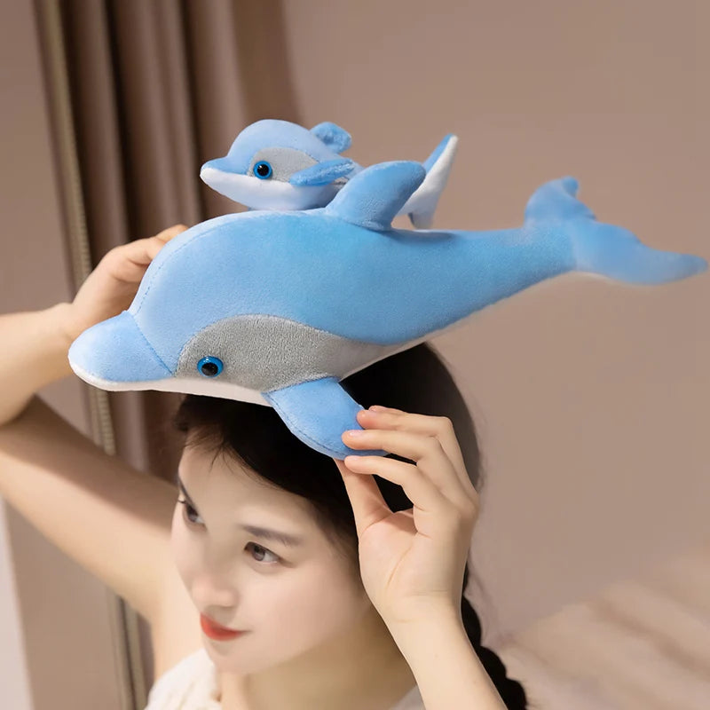Kawaii Koala Mother And Child Series Plush Doll Simulation Penguin Dolphin Meerkat Sloth Tortoise Tiger Kangaroo Plush Toy Gifts