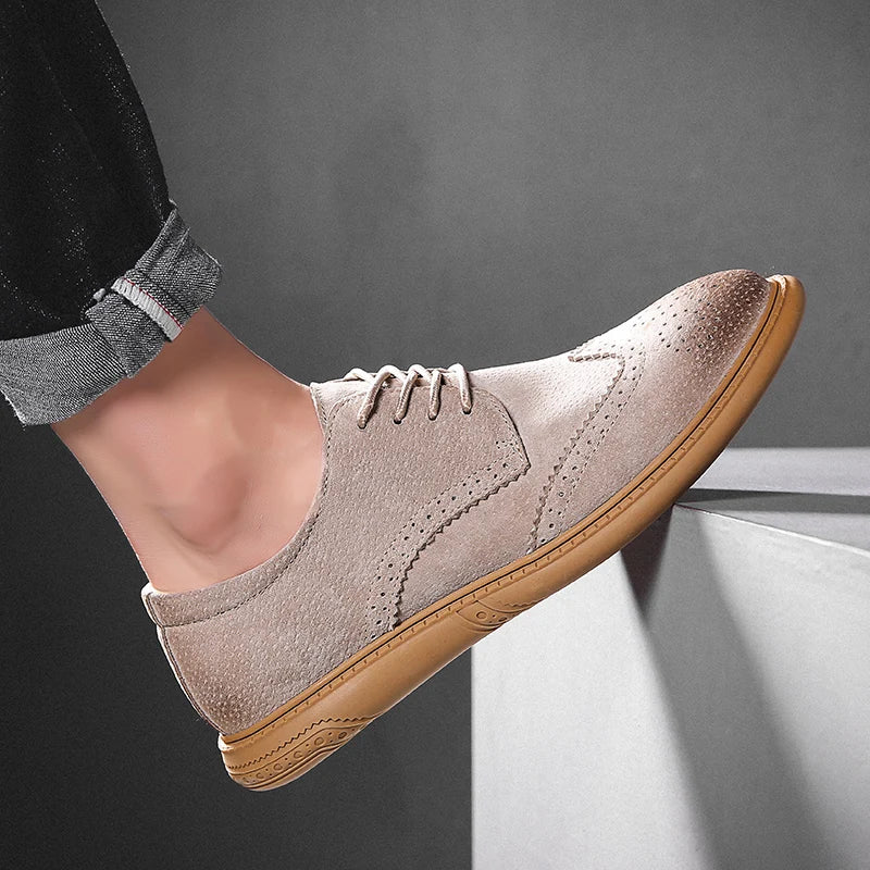 2022 New High Quality Men's shoes 100% Genuine Leather Casual Shoes Waterproof Work Shoes Cow Leather Loafers Plus Size 38-48