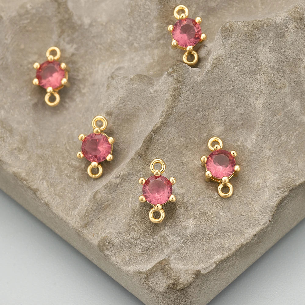 GUFEATHER ME57,jewelry accessories,18k gold plated,nickel free,copper,zircons,charms,jewelry making,diy pendants,10pcs/lot