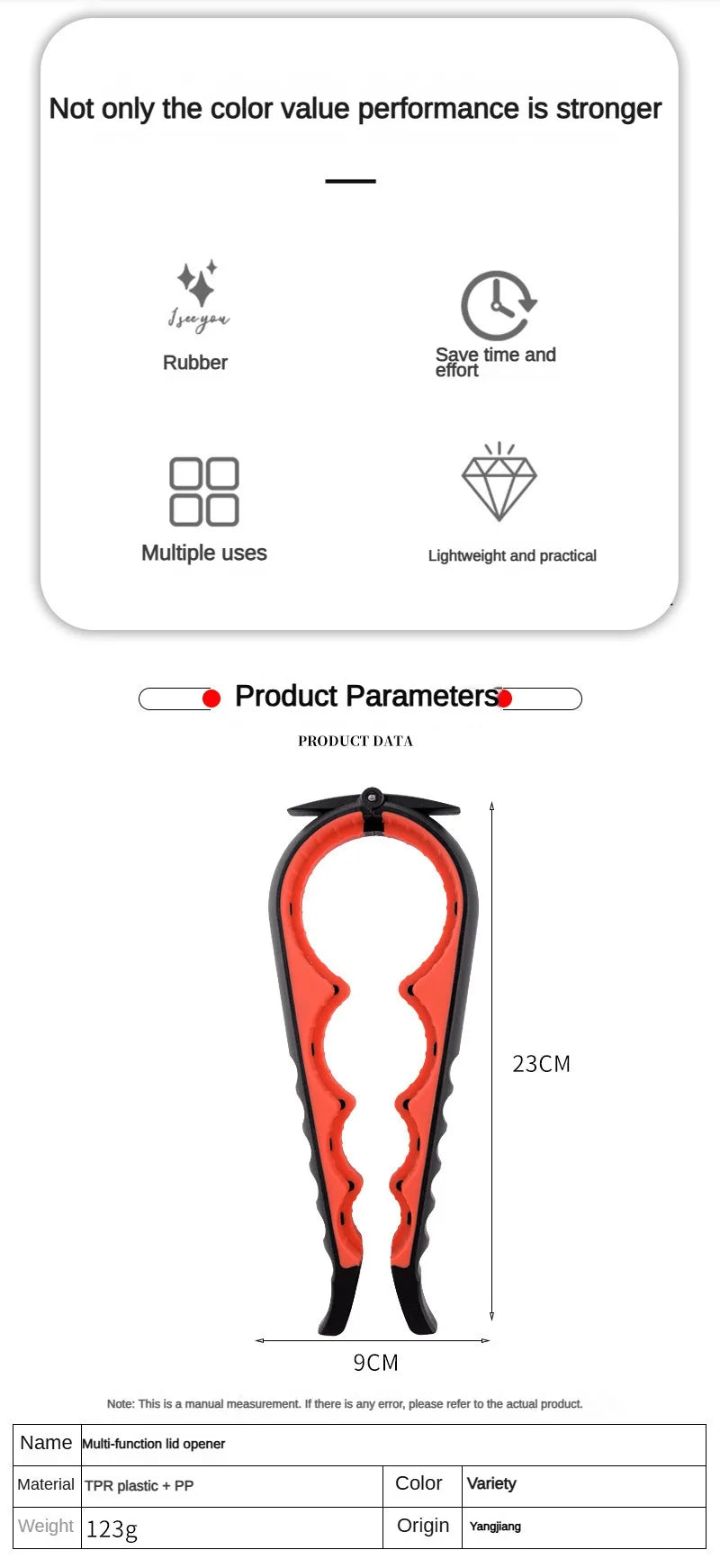1Household Four-in-One1Can Opener Canned Bottle Cap Bottle Opener Multi-Purpose Kitchen Bottle Opening Lid Opener