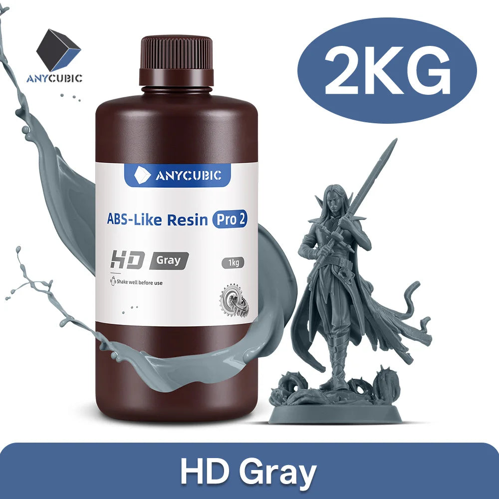 ANYCUBIC ABS-Like Pro 2 3D Printer UV Resin 405nm For LCD DLP Printers Strong Formula Printing Accuracy Up to 0.1mm ABS+ Update