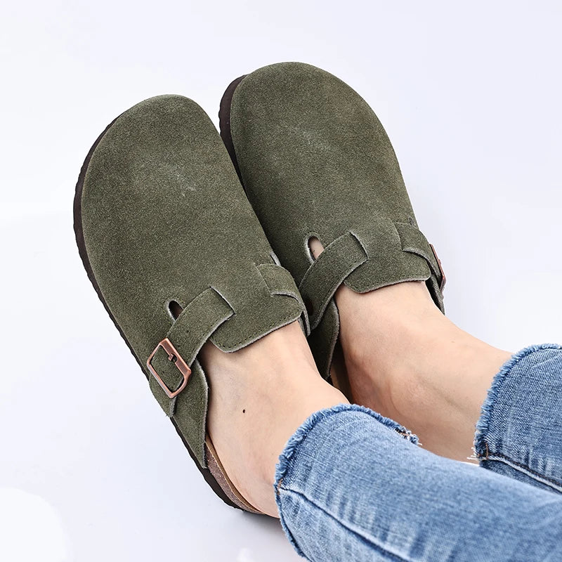 Bebealy Clogs For Women Slippers New Suede Clogs Shoes Outdoor Platform Nonslip Beach Slippers Summer Soft Men Clogs Slippers