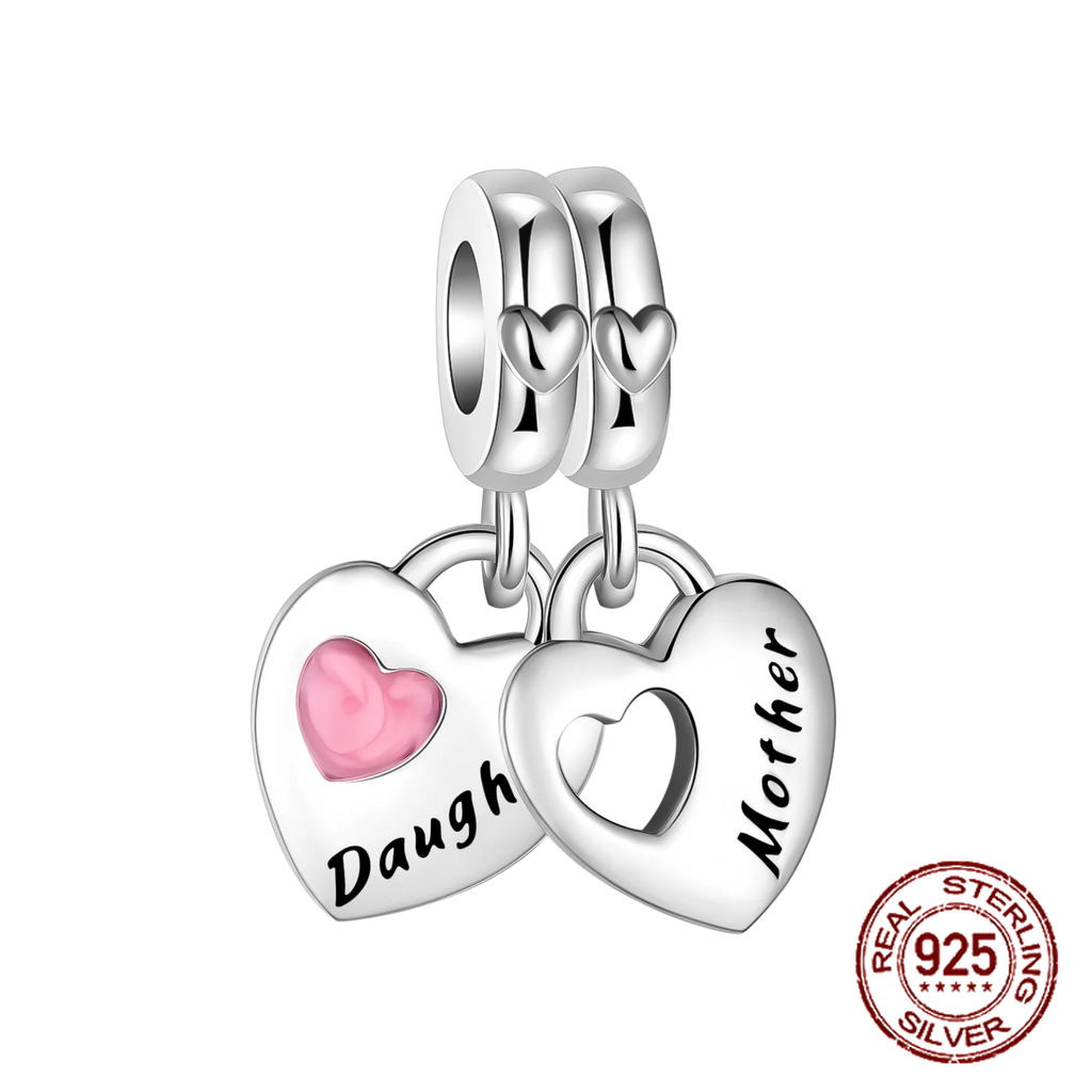 2024 New 925 Sterling Silver Bead Golden Heart-Shaped Lock Birthday Candle Charm Fit Bracelet DIY Women Jewelry