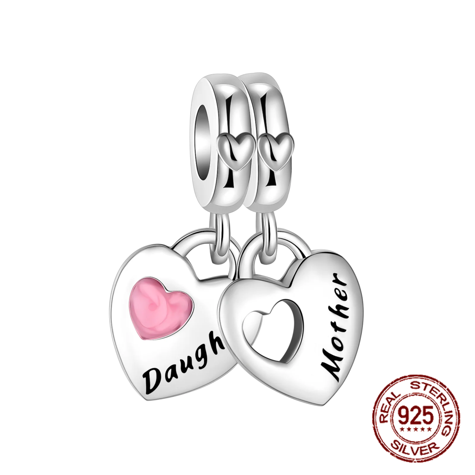 2024 New 925 Sterling Silver Bead Golden Heart-Shaped Lock Birthday Candle Charm Fit Bracelet DIY Women Jewelry